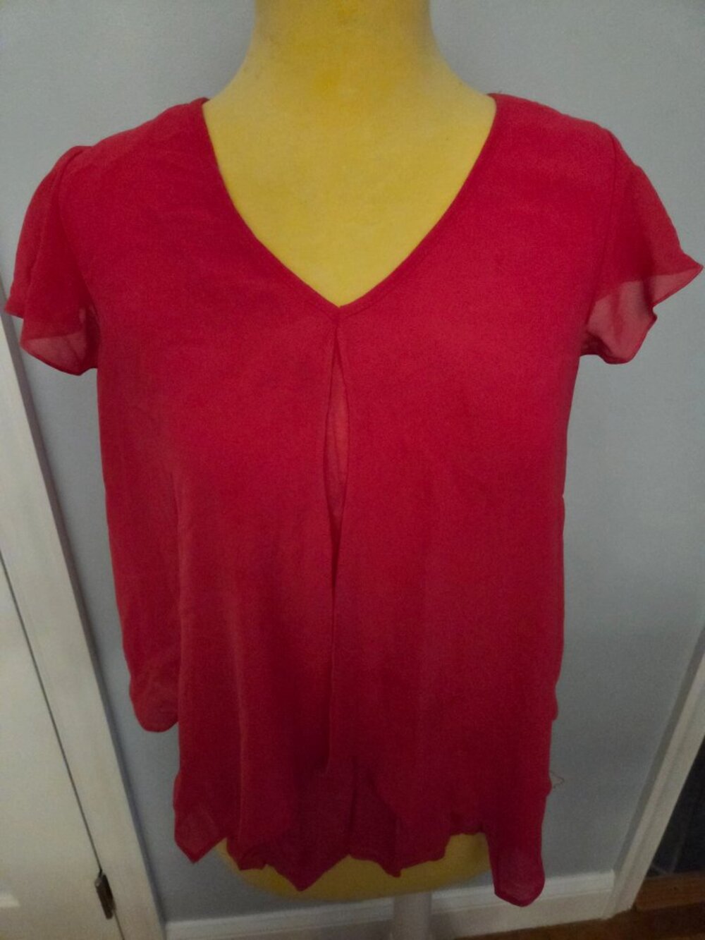 BCX Pink Short Sleeve Blouse